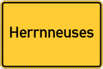 Place name sign Herrnneuses