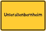Place name sign Unteraltenbernheim