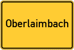 Place name sign Oberlaimbach, Mittelfranken