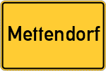 Place name sign Mettendorf