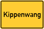 Place name sign Kippenwang