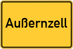 Place name sign Außernzell