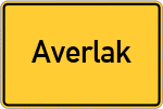 Place name sign Averlak