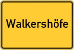 Place name sign Walkershöfe, Bayern