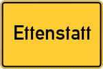 Place name sign Ettenstatt