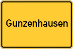 Place name sign Gunzenhausen