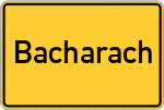 Place name sign Bacharach
