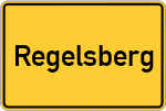 Place name sign Regelsberg, Mittelfranken
