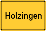 Place name sign Holzingen