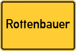 Place name sign Rottenbauer