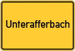 Place name sign Unterafferbach