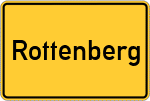 Place name sign Rottenberg