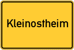Place name sign Kleinostheim