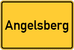 Place name sign Angelsberg