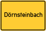 Place name sign Dörnsteinbach