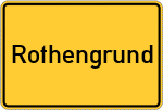 Place name sign Rothengrund