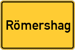 Place name sign Römershag