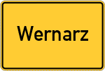 Place name sign Wernarz