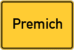 Place name sign Premich