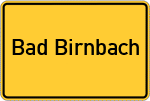 Place name sign Bad Birnbach, Rottal