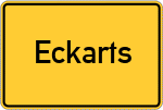 Place name sign Eckarts