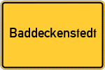 Place name sign Baddeckenstedt