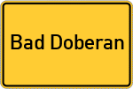 Place name sign Bad Doberan