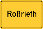 Place name sign Roßrieth