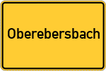Place name sign Oberebersbach