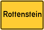 Place name sign Rottenstein