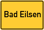 Place name sign Bad Eilsen