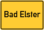 Place name sign Bad Elster