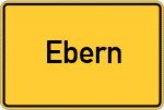 Place name sign Ebern