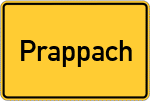 Place name sign Prappach