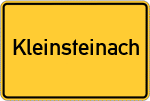 Place name sign Kleinsteinach, Unterfranken