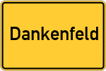 Place name sign Dankenfeld