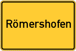 Place name sign Römershofen