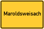 Place name sign Maroldsweisach