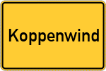 Place name sign Koppenwind