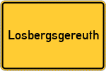 Place name sign Losbergsgereuth