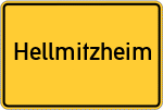 Place name sign Hellmitzheim