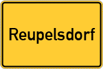 Place name sign Reupelsdorf