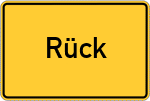 Place name sign Rück