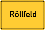Place name sign Röllfeld
