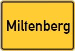 Place name sign Miltenberg