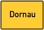Place name sign Dornau