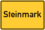 Place name sign Steinmark