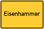 Place name sign Eisenhammer, Main