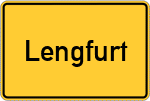 Place name sign Lengfurt
