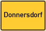 Place name sign Donnersdorf